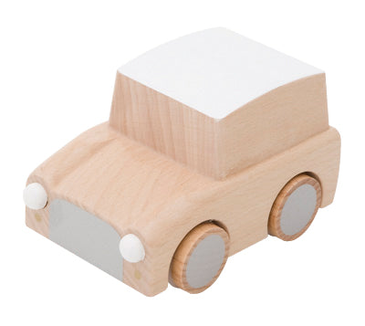wind up car | natural + white