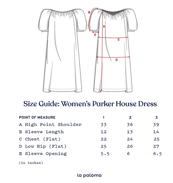 women's parker house dress | navy stripe