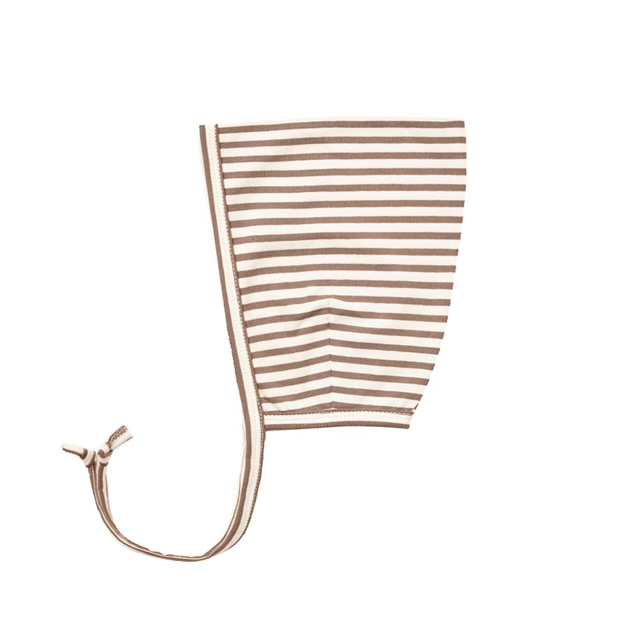 pixie bonnet | cocoa stripe