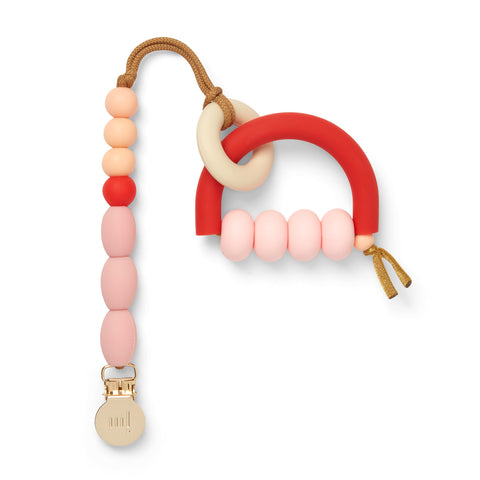 Rose Arch Ring Teether + Clip Set